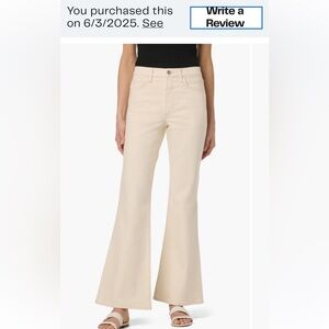 Joe's Jeans Cream Wide Leg Jeans